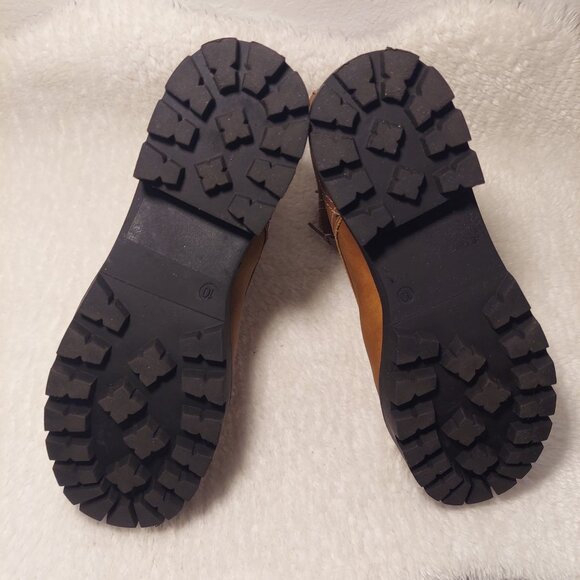 NWOT Jodi Women’s Tan Lace-Up Combat Boot Fall Winter Fashion Size 10 - Picture 10 of 10